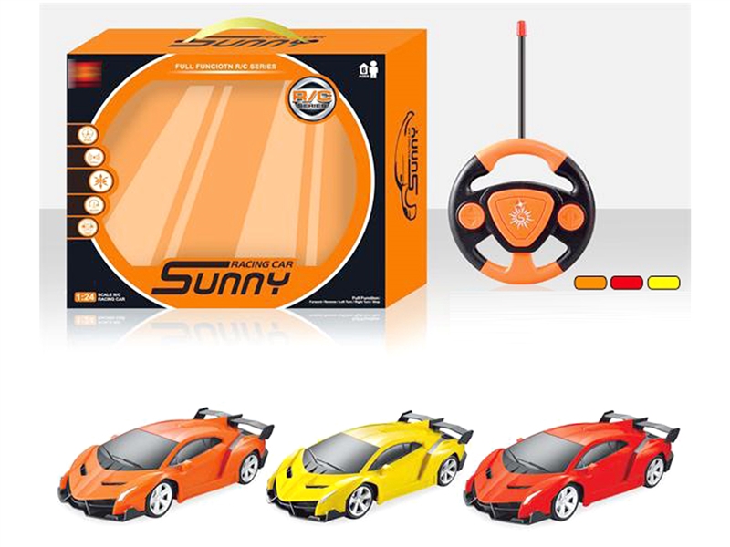 1:24 4-CHANNEL R/C CAR ,3COLOURS - HP1221776
