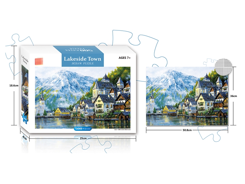 LAKESIDE TOWN PUZZLE 500PCS - HP1221873