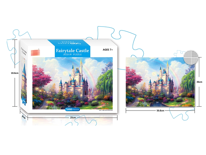 FAIRYTALE CASTLE PUZZLE 500PCS - HP1221874
