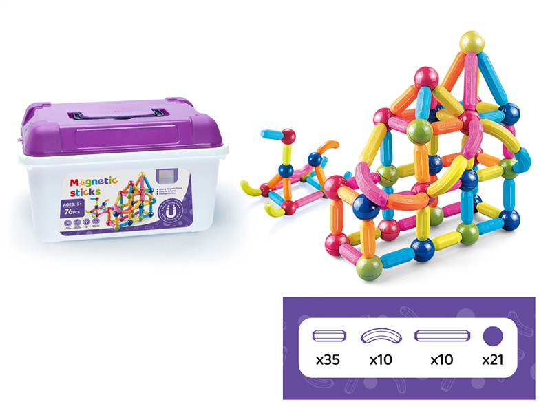 3D BUILDING BLOCKS 76PCS - HP1221952