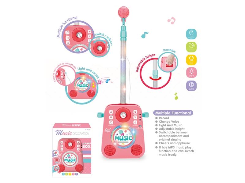 MICROPHONE W/LIGHT & MUSIC & MP3 - HP1221972