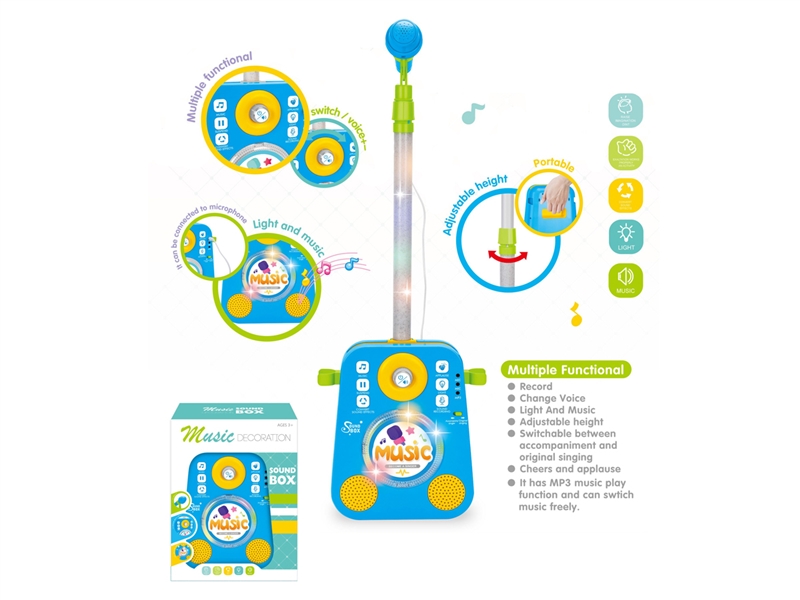 MICROPHONE W/LIGHT & MUSIC & MP3 - HP1221973