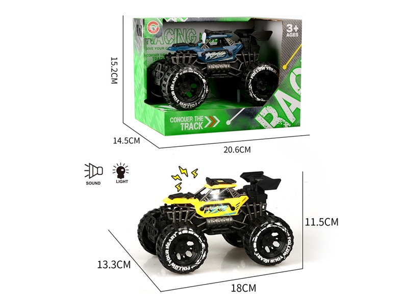 FRICTION CAR W/LIGHT & SOUND , 2COLORS - HP1222200