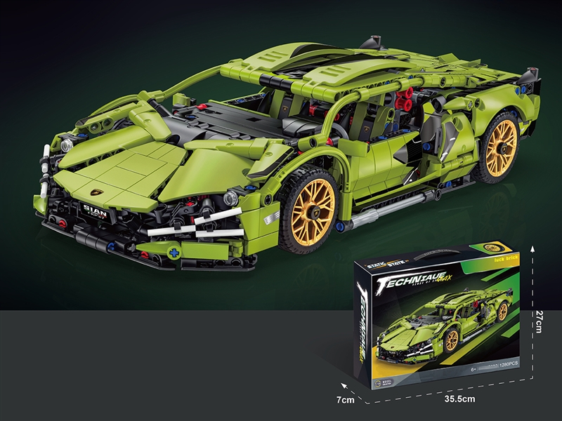 FREE WAY BUILDING BLOCKS CAR,1280PCS - HP1222520