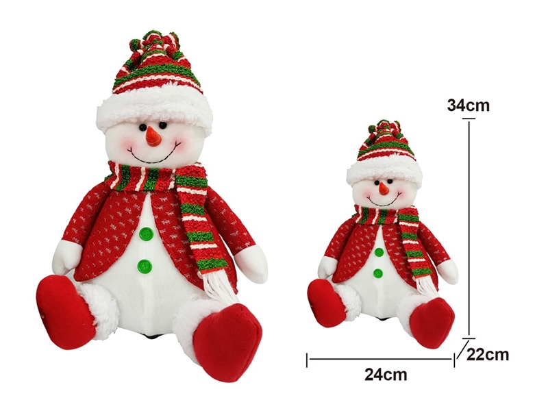 B/O BUMP AND GO PLUSH CHRISTMAS CRAFTS W/LIGHT & MUSIC（NOT INCLUDED BATTERY） - HP1222766