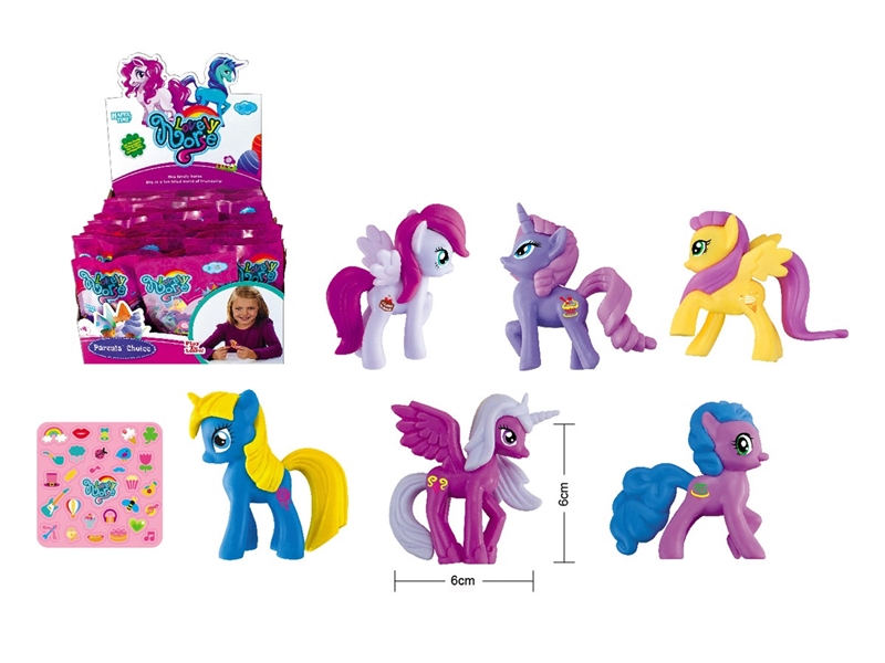 VINYL HORSE SET , 36PCS/DISPLAY BOX - HP1223358