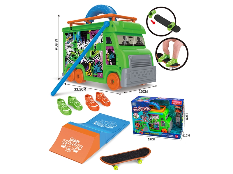 DIE-CAST FINGER SKATE BOARD SET - HP1224207