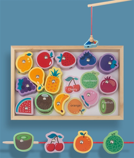 WOOD FISHING BEADING GAME BOX - HP1224704
