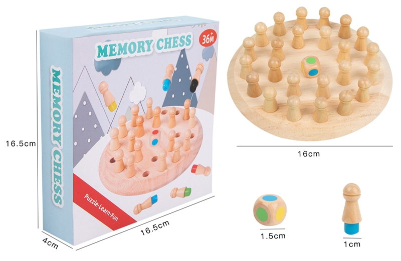 WOOD MEMORY CHESS - HP1224730