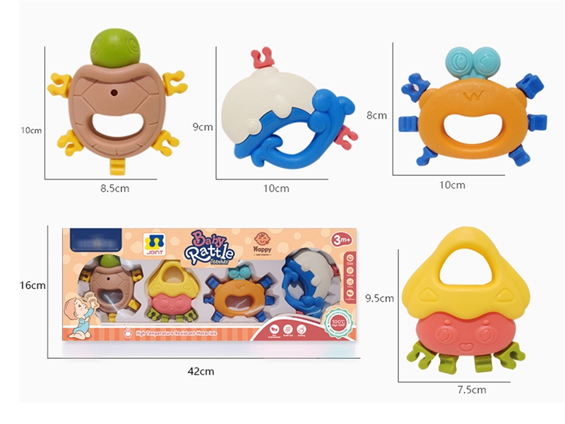 BABY RATTLE 4PCS - HP1224755