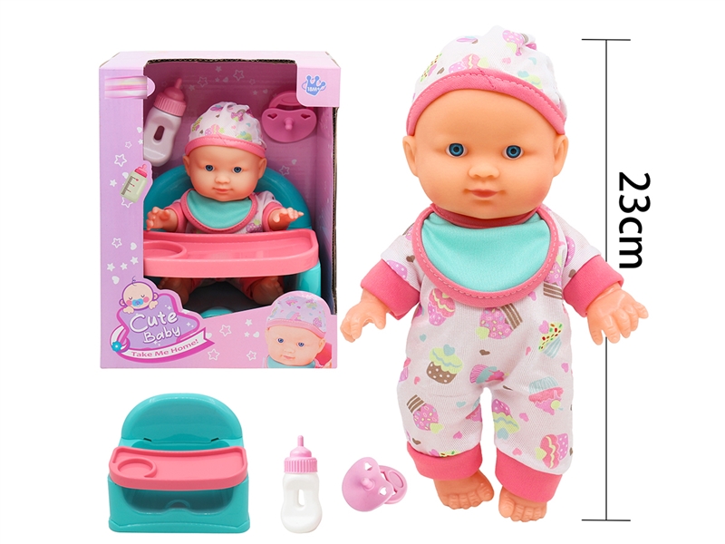 23CM BLOW MOLD DOLL W/ACCESSORIES - HP1225422