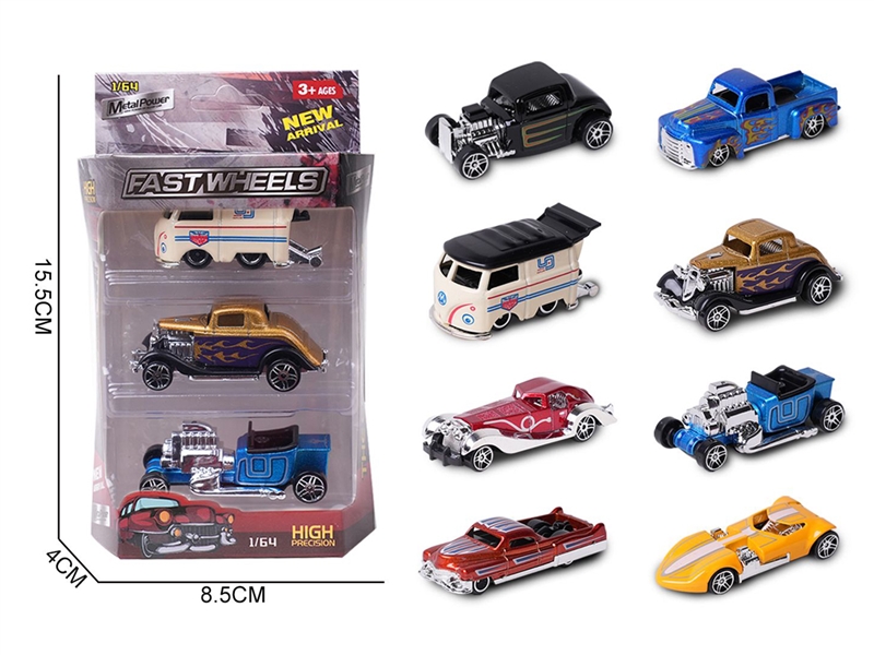 1:64 FREE WAY DIE-CAST CAR,8ASST - HP1226110