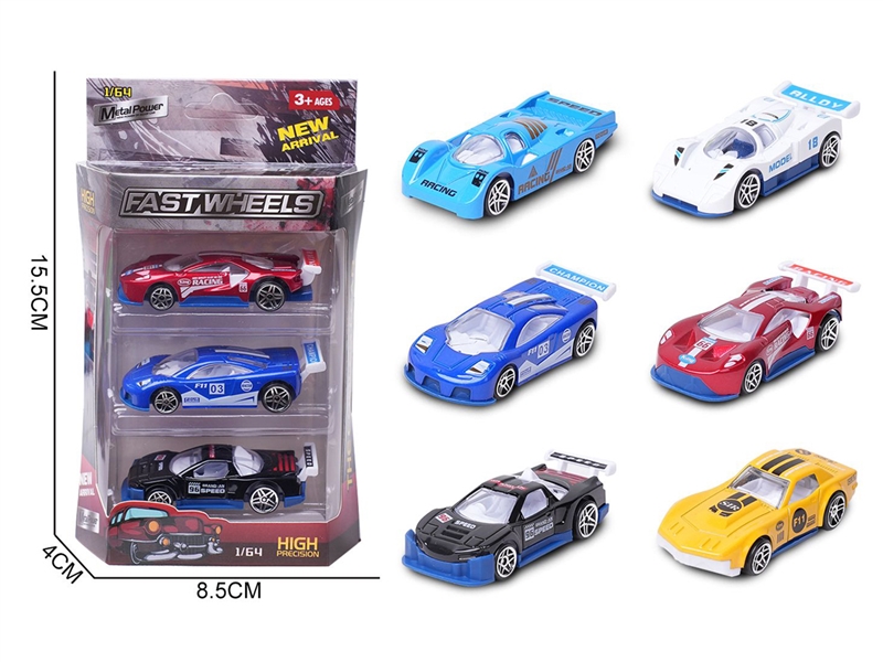 1:64 FREE WAY DIE-CAST CAR,6ASST - HP1226112