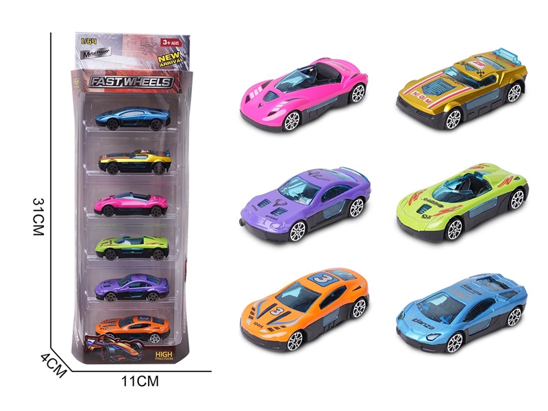 1:64 FREE WAY DIE-CAST CAR,6ASST - HP1226114