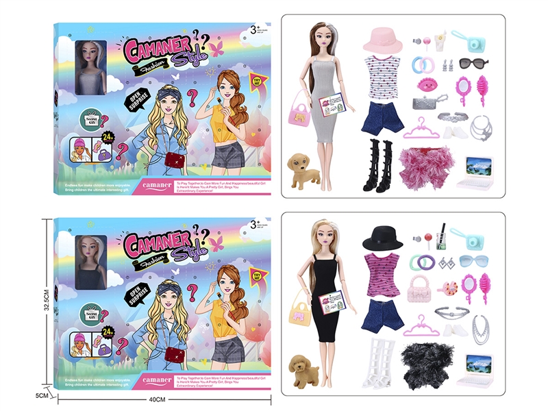 JOINT BODY DOLL W/ACCESSORIES,2ASST - HP1228047