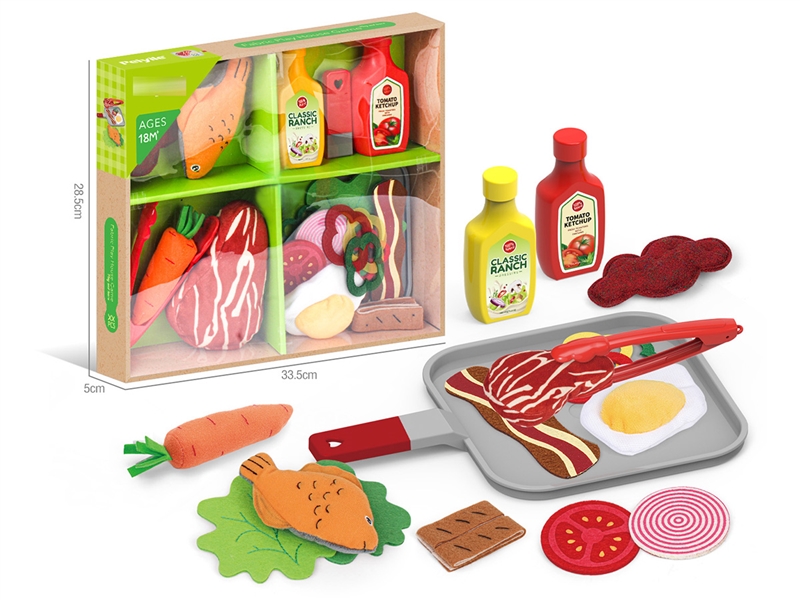 FABRIC FRYING PAN FELT SET,19PCS - HP1228077