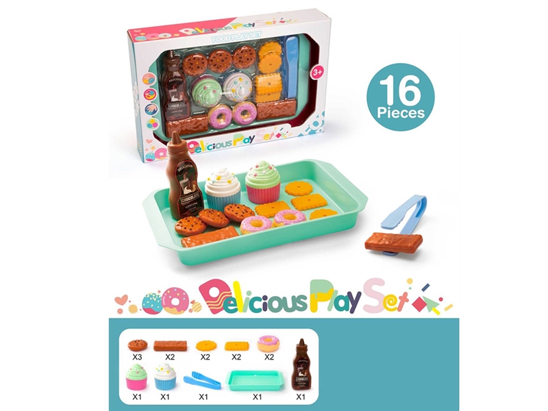 FOOD PLAY SET 16PCS - HP1228091
