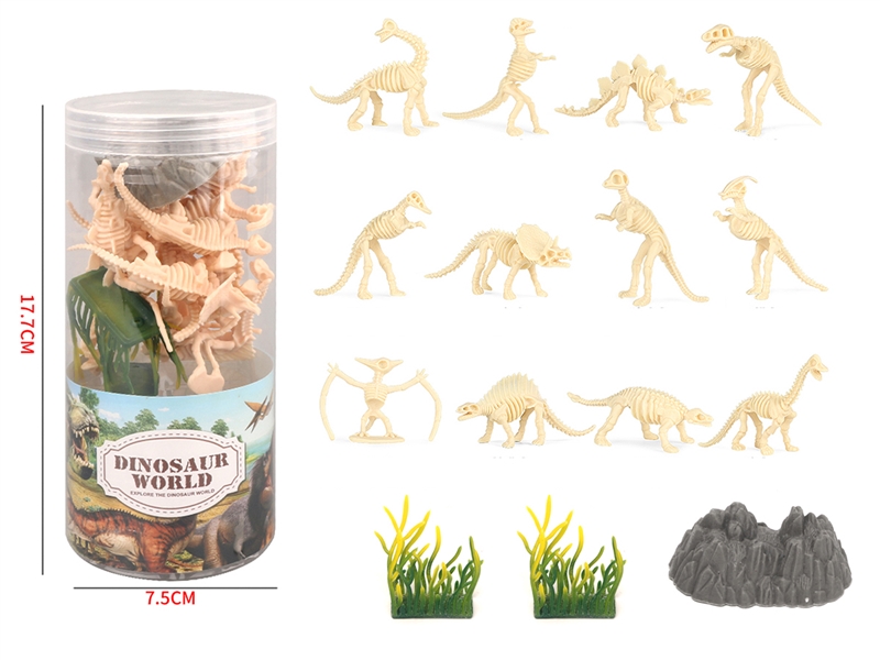 LUMINOUS DINOSAUR SET 15PCS - HP1228272