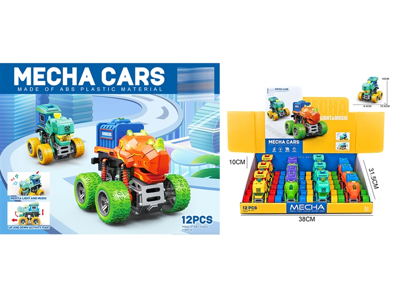 FRICTION CAR W/SOUND & LIGHT , 12PCS/DISPLAY BOX - HP1228402