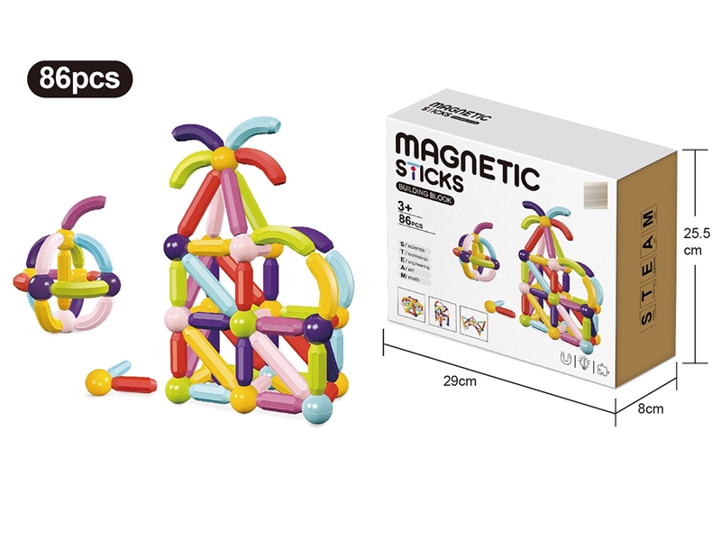 MAGNETIC BUILDING BLOCKS 86PCS - HP1228424