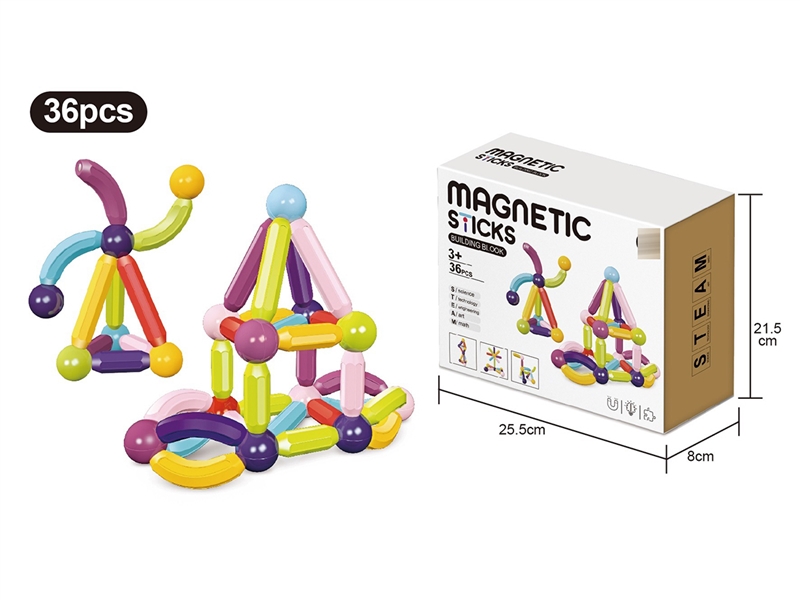 MAGNETIC BUILDING BLOCKS 36PCS - HP1228427