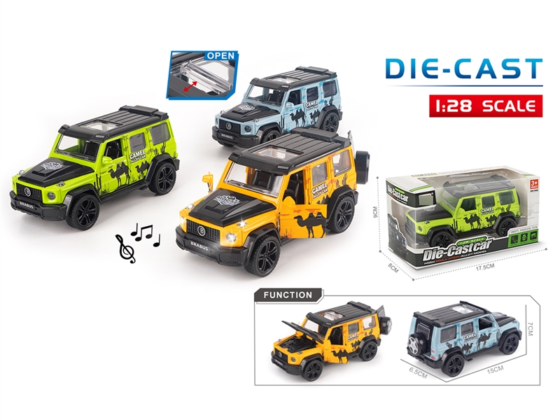 1:36 PULL BACK DIE-CAST CAR W/LIGHT & MUSIC - HP1228562