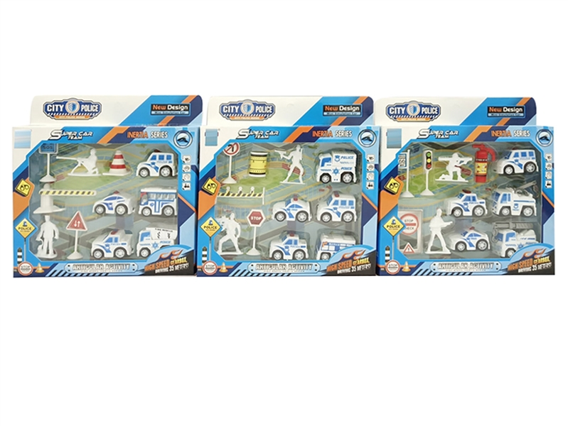 FRICTION POLICE CAR SET 3ASST - HP1228934