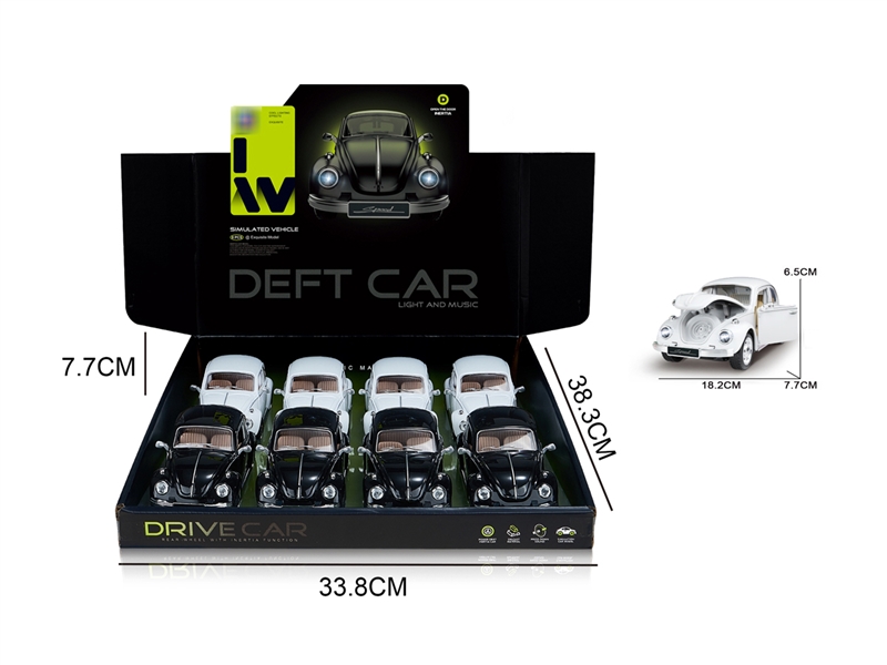 FRICTION CAR W/LIGHT & SOUND（CAN OPPEN THE DOOR） , 8PCS/DISPLAY BOX - HP1228988
