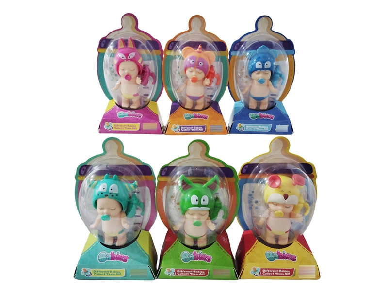 9CM SOLID BODY DOLL W/ACCESSORIES,6ASST - HP1229001