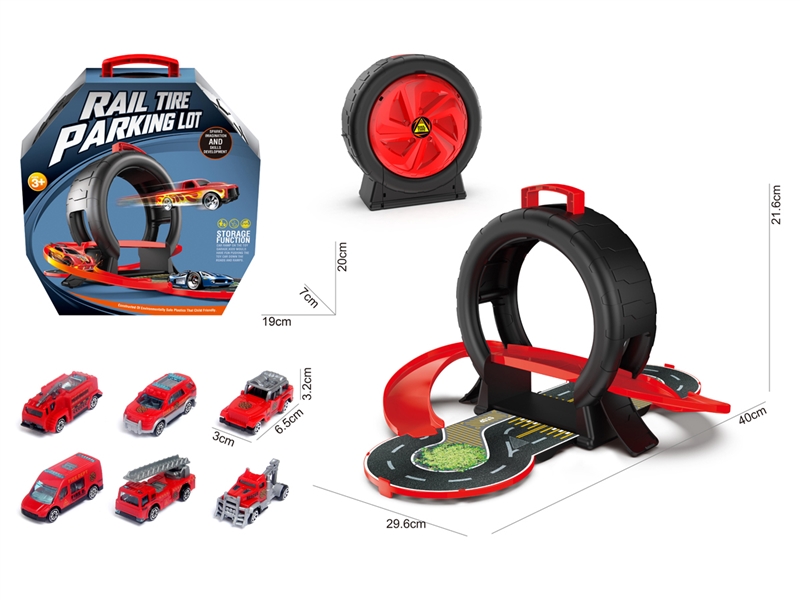PARKING LOT SET W/2PCS FREE WAY CAR - HP1229131
