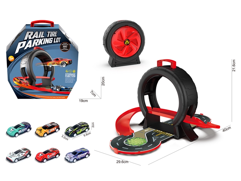PARKING LOT SET W/2PCS FREE WAY CAR - HP1229133