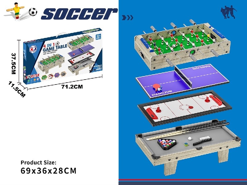 4 IN 1 SPORT GAME SET(SNOOKER SET,FOOTBALL TABLE,SNOOKER SET,TABLE TENNIS SET) - HP1229563