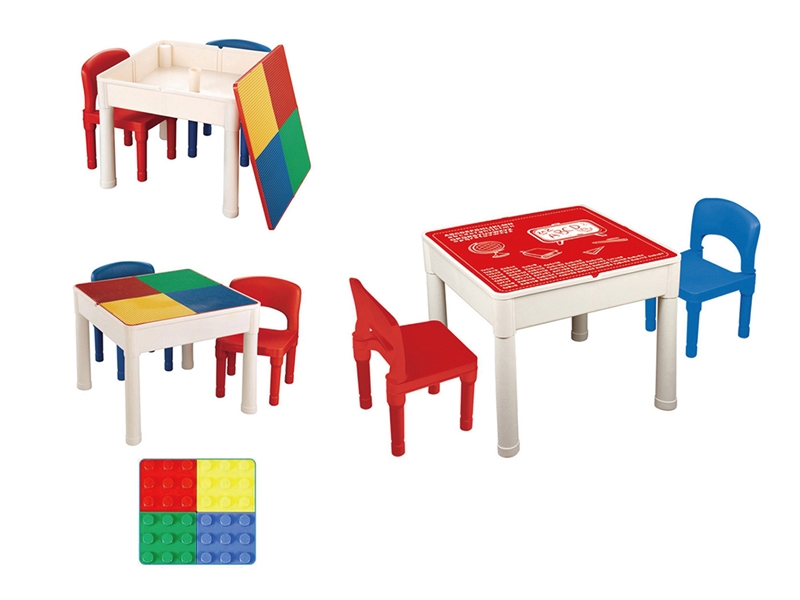 BUILDING BLOCKS TABLE W/CHAIR 2PCS - HP1229820