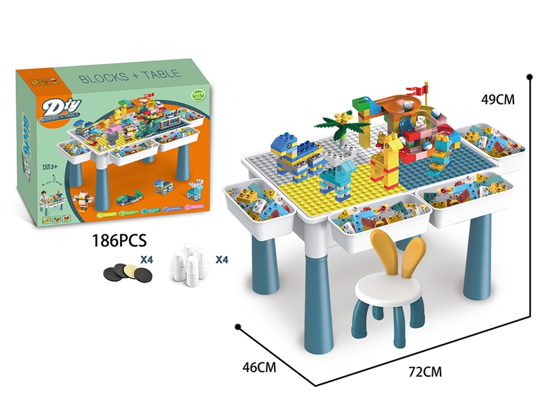 BUILDING BLOCKS TABLE 186PCS - HP1229903