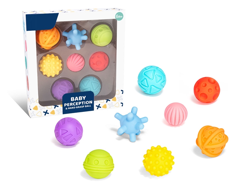 RUBBER BALL,8PCS - HP1230215