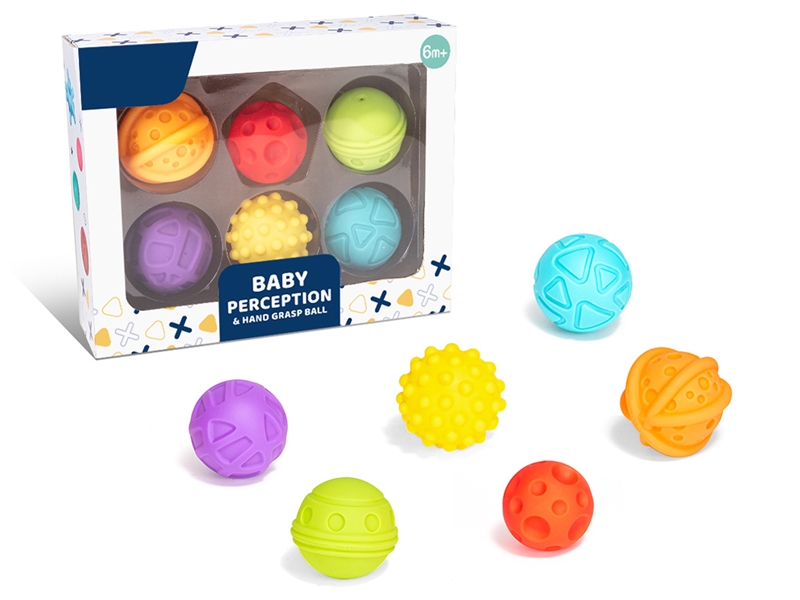 RUBBER BALL,6PCS - HP1230217