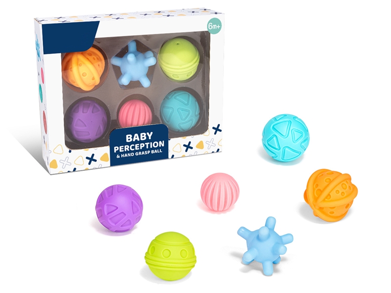 RUBBER BALL,6PCS - HP1230219