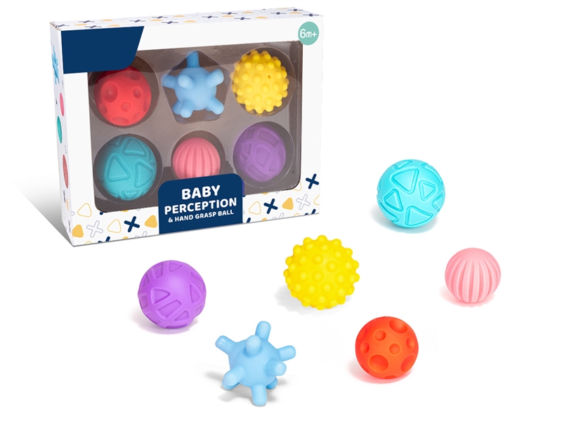 RUBBER BALL,6PCS - HP1230220