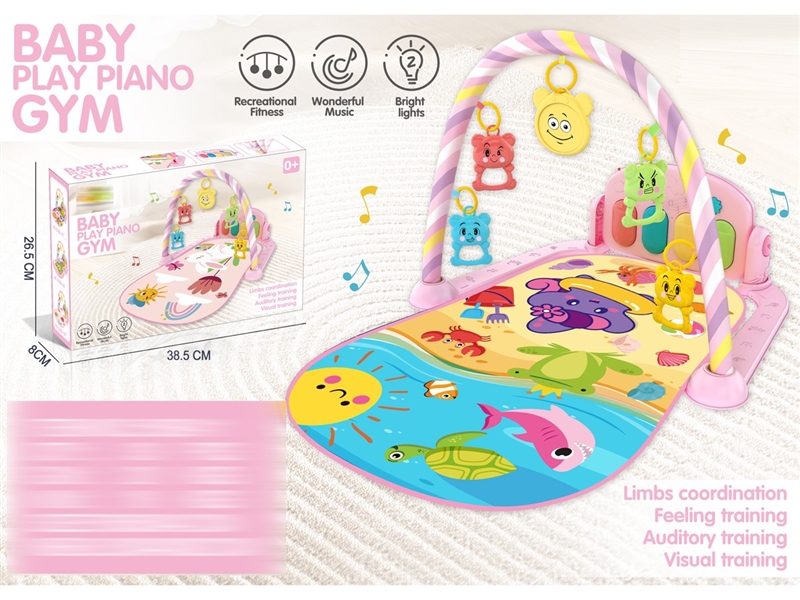 BABY PIANO FITNESS SHELF W/LIGHT & MUSIC（NOT INCLUDED BATTERY） - HP1230255