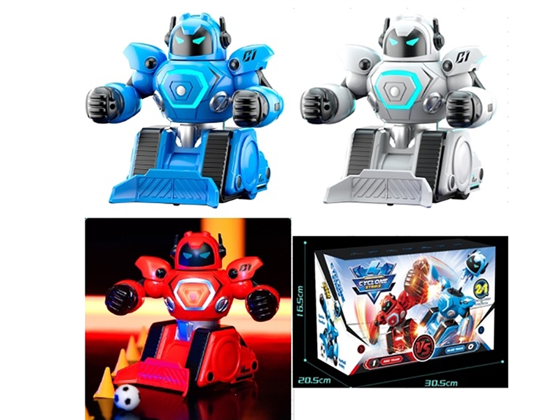 2.4G R/C BATTLE ROBOT W/LIGHT & MUSIC & SPRAY,3COLOURS - HP1230283