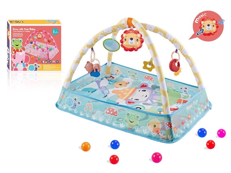 CRAWLING CARPET GYM W/BALL 8PCS - HP1230367