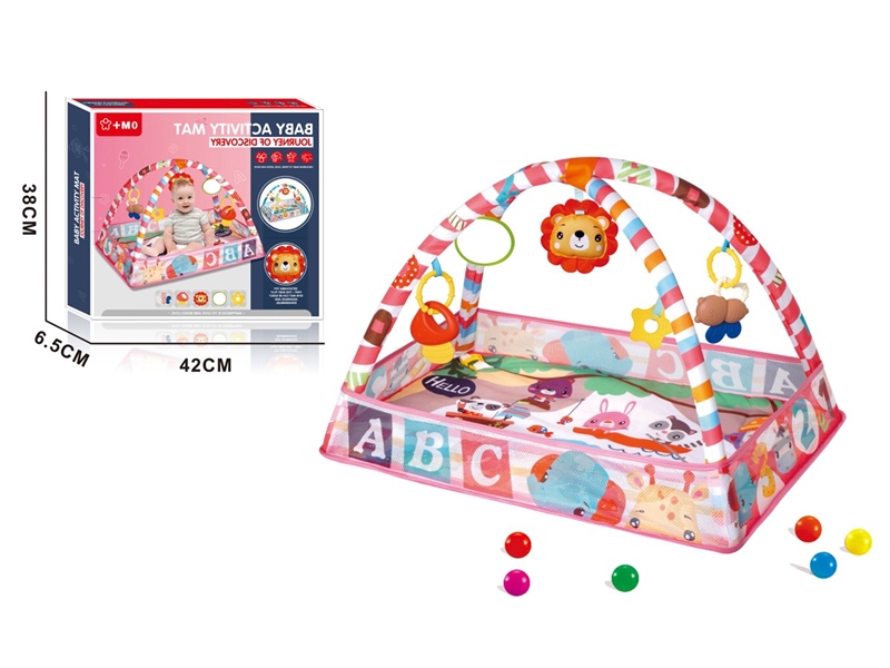 CRAWLING CARPET GYM W/BALL 8PCS - HP1230372