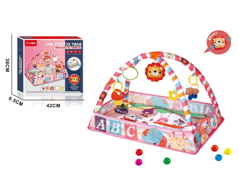 CRAWLING CARPET GYM W/MUSIC & BALL 8PCS - HP1230373