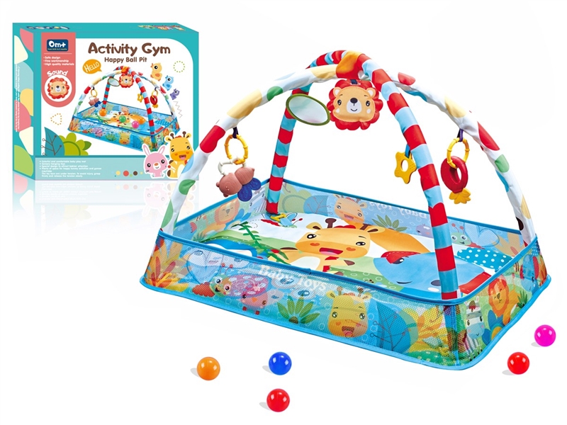 CRAWLING CARPET GYM W/BALL 8PCS - HP1230374