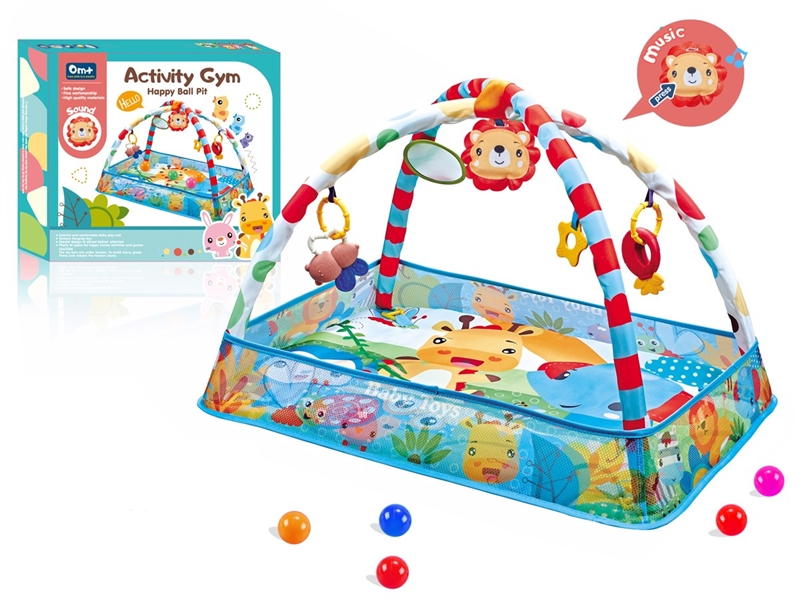 CRAWLING CARPET GYM W/BALL 8PCS - HP1230375