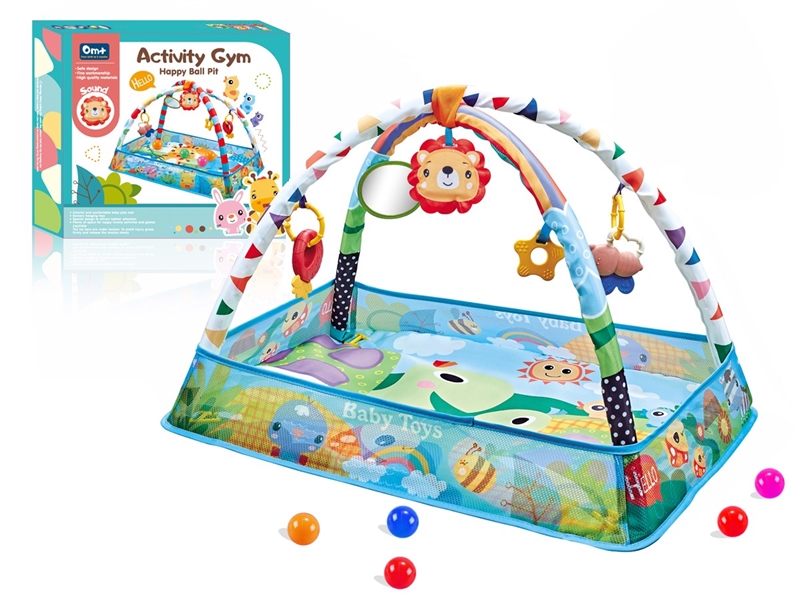 CRAWLING CARPET GYM W/BALL 8PCS - HP1230376