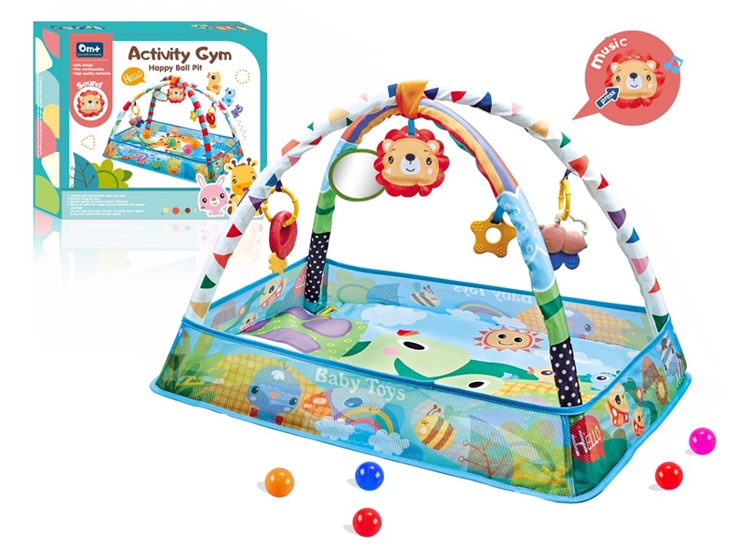CRAWLING CARPET GYM W/BALL 8PCS - HP1230377