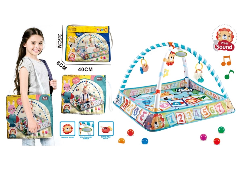 CRAWLING CARPET GYM W/BALL 8PCS - HP1230381