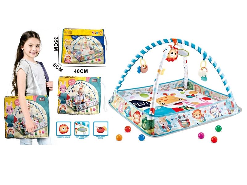 CRAWLING CARPET GYM W/BALL 8PCS - HP1230382
