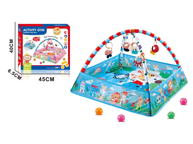 CRAWLING CARPET GYM W/BALL 8PCS - HP1230388